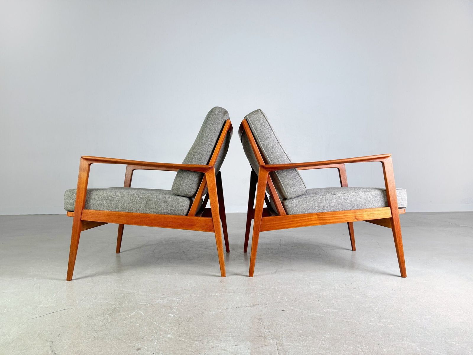 Set Of 2 Midcentury Easy Chair Knoll Antimott Teak 1960 photo 2090.0