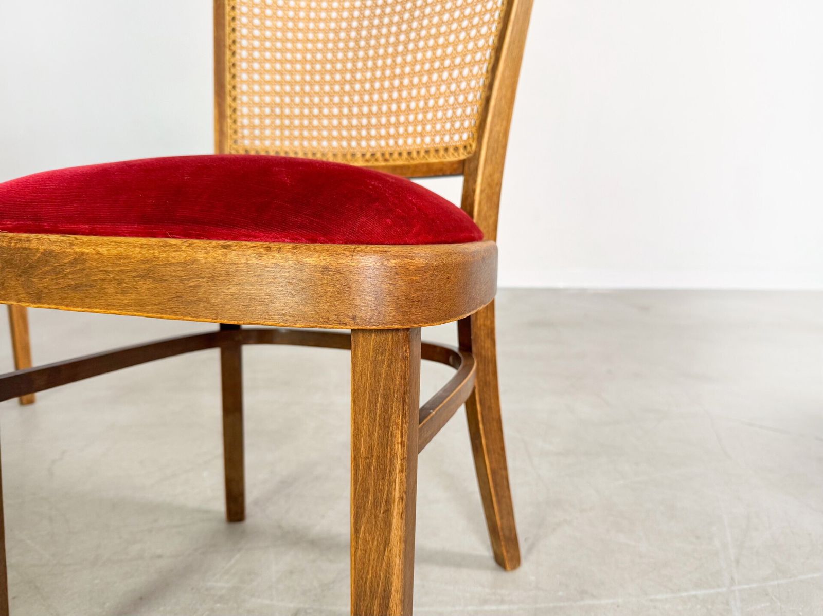 Original Set Of 3 Thonet A811/1 Chairs Josef Hoffmann 1951 Upholstered photo vintage