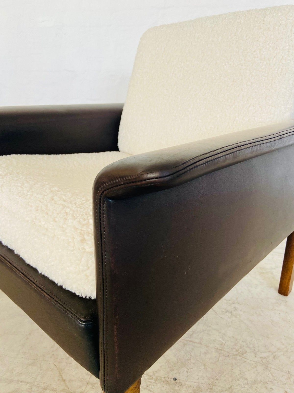 795.0 1960,S Retro Hans Olsen Rosewood And Leather Lounge Chair photo