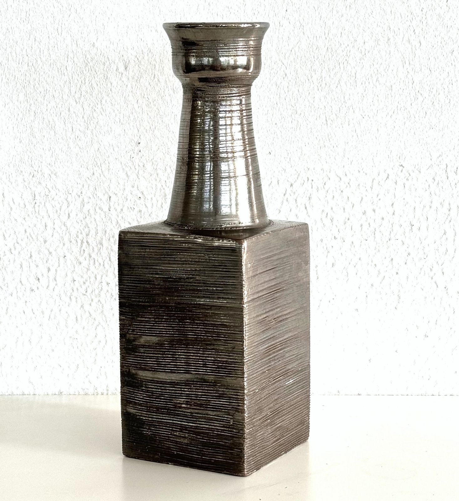 Aldo Londi For Bitossi Italian Midcentury Ceramic Pottery Vase, 1960s photo 780.0