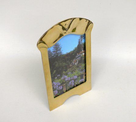 German Art Nouveau Picture Frame In Brass, 1890s photo 1568.0