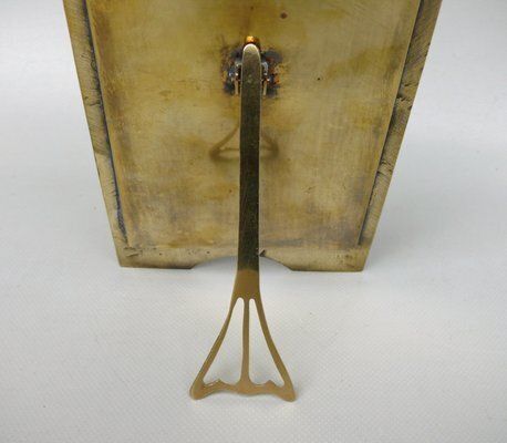 photo buy German Art Nouveau Picture Frame In Brass, 1890s