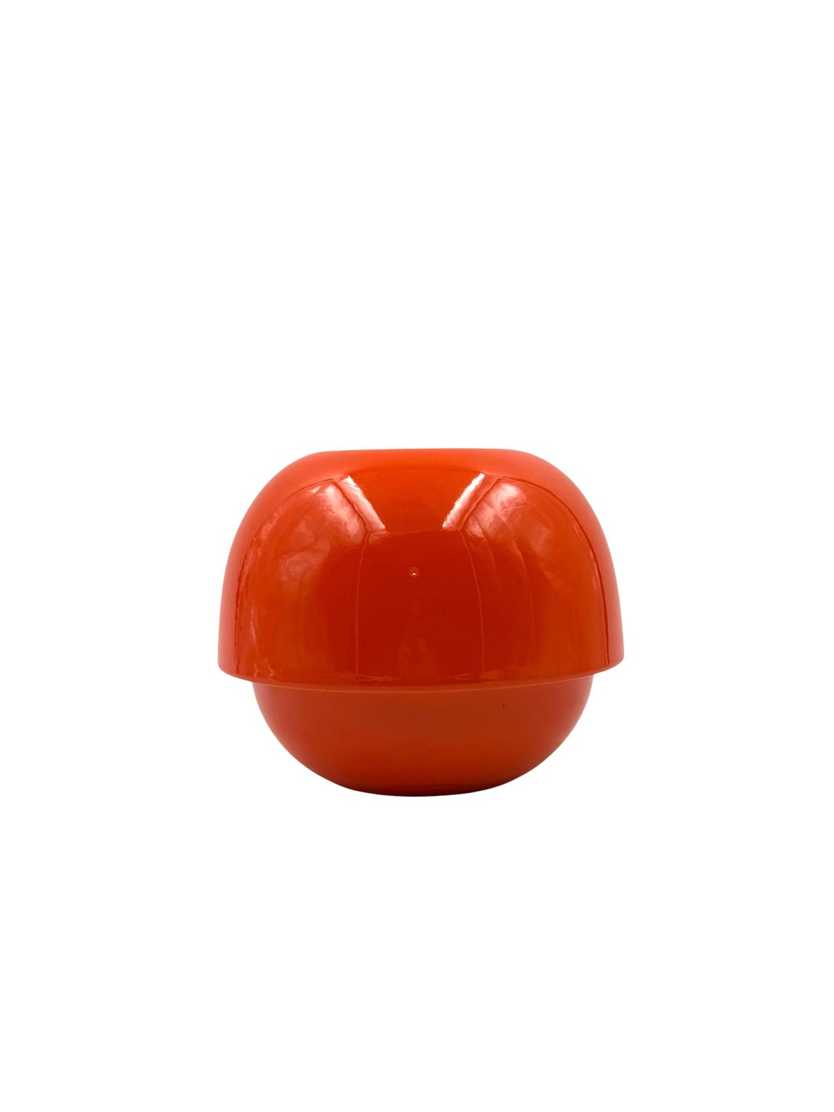 photo vintage Space Age Orange Ceramic Vase, Sicart Italy Ca. 1970