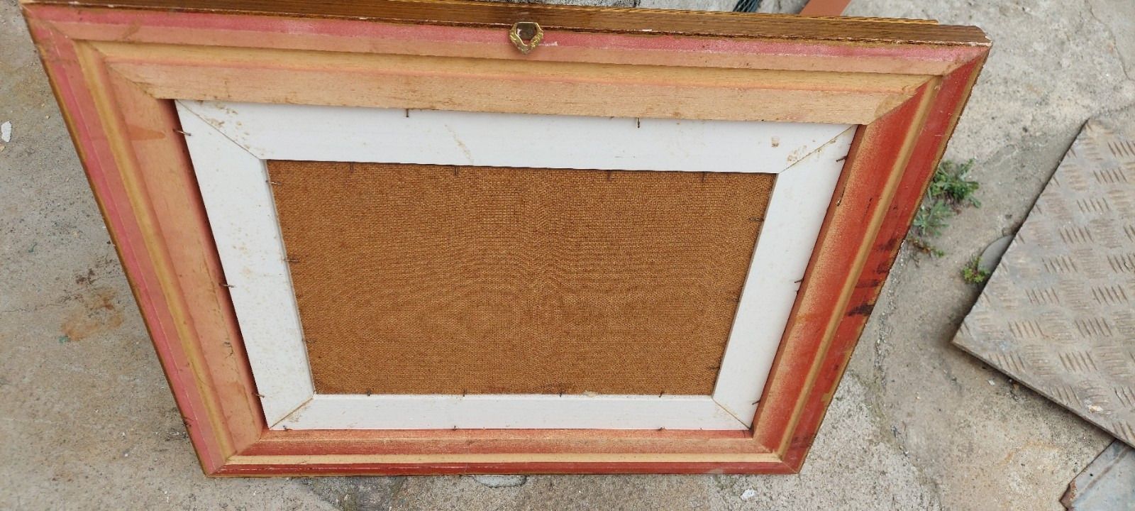 photo furniture Oil On Faesite Signed Kinzl 35x25 Cm Cm 1987