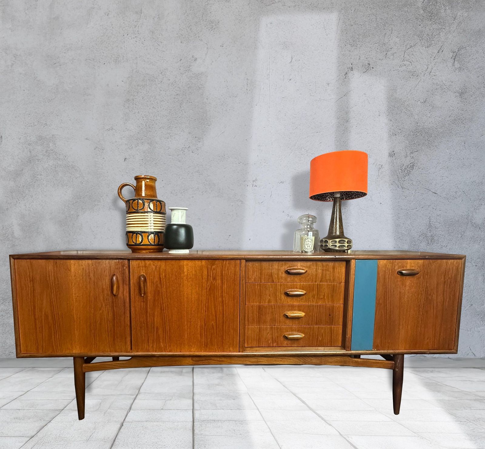 Mid Century Teak Sideboard By Victor Wilkins For G Plan, 1960s, V.B Wilkins Gold Label G Plan Braslilia photo vintage