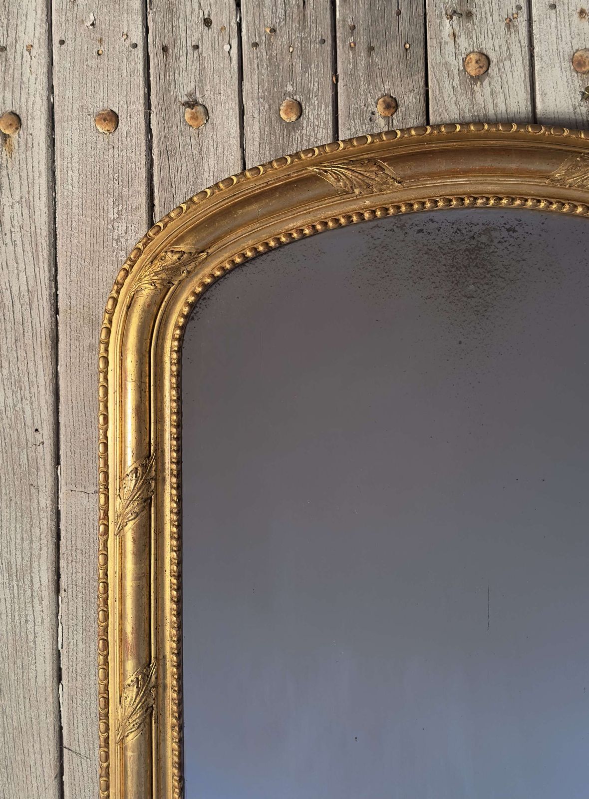 Antique French Louis Philippe Giltwood Mirror – 19th Century photo furniture