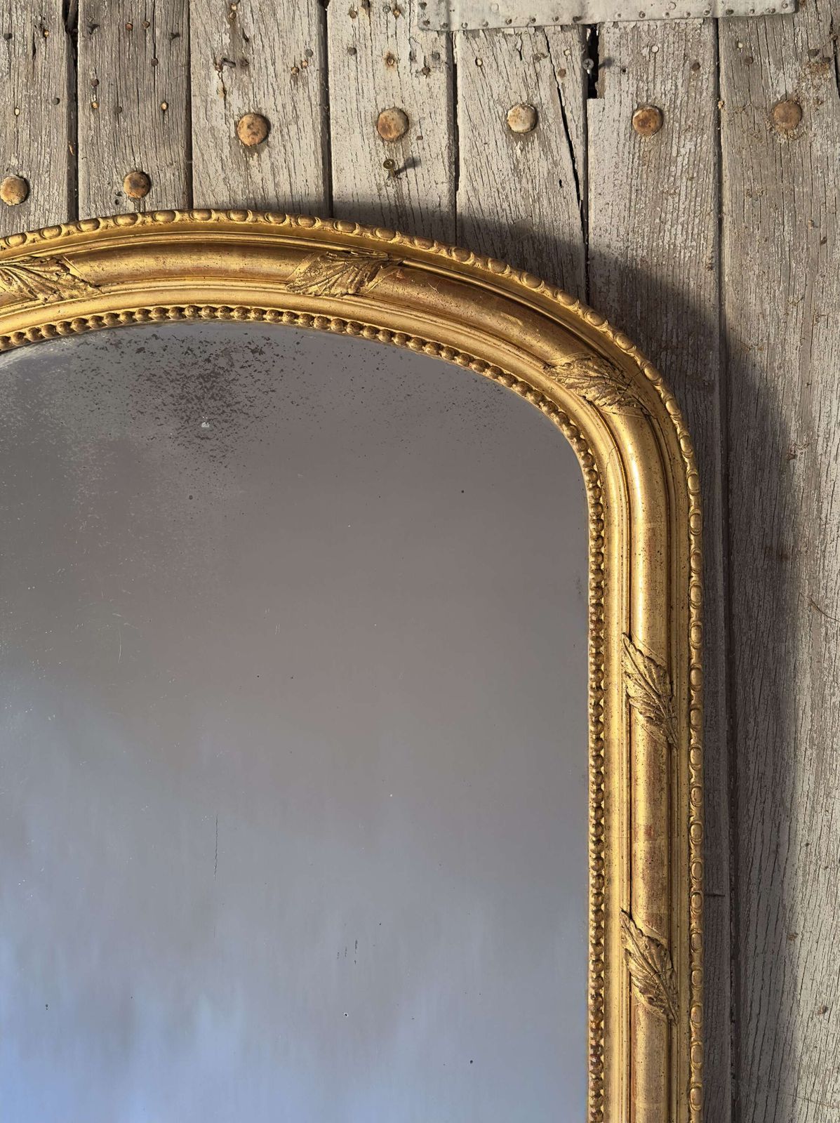 Antique French Louis Philippe Giltwood Mirror – 19th Century photo for sale