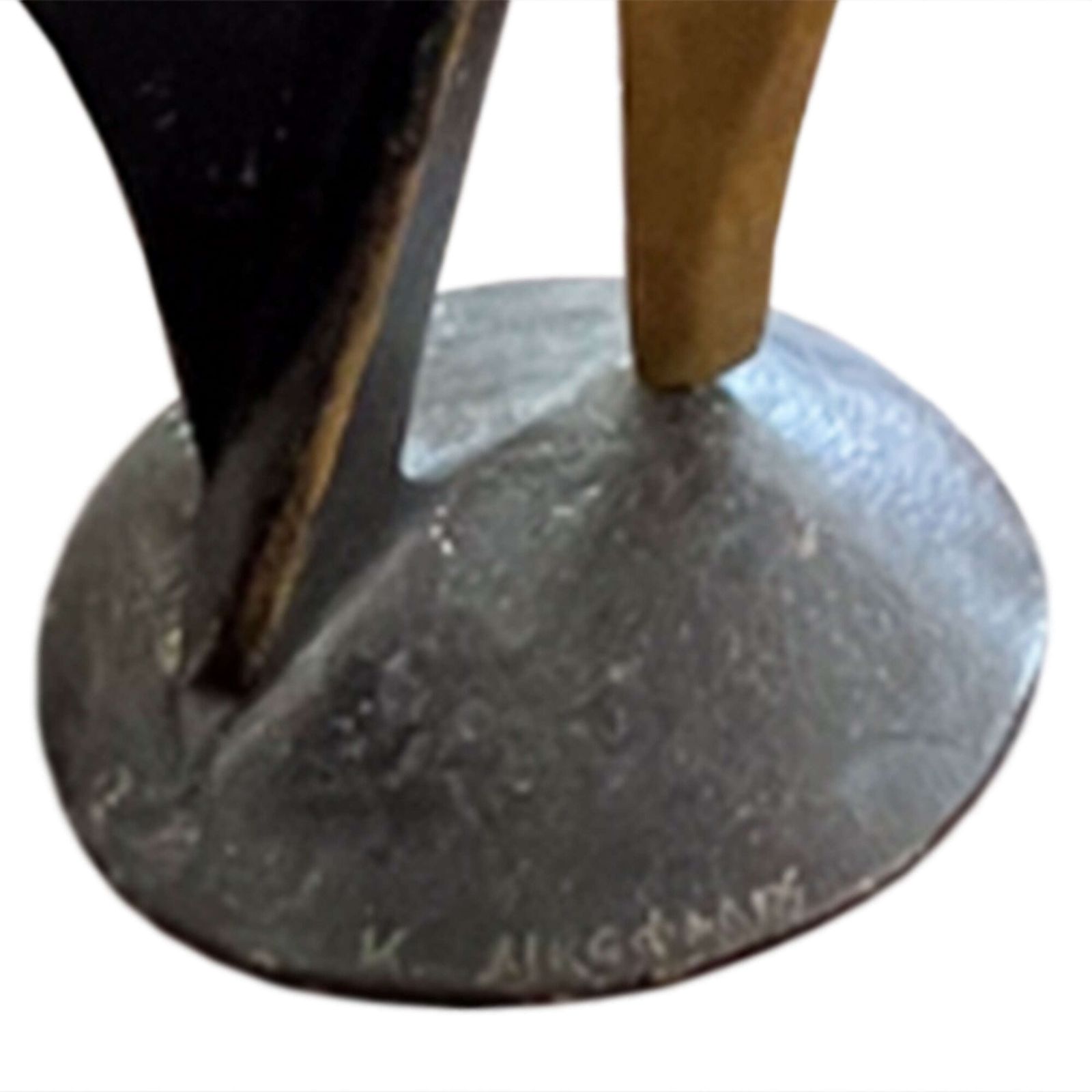 "Two Dancers" Bronze Sculpture, Kostas Dikefalos (B.1956) Signed photo Art