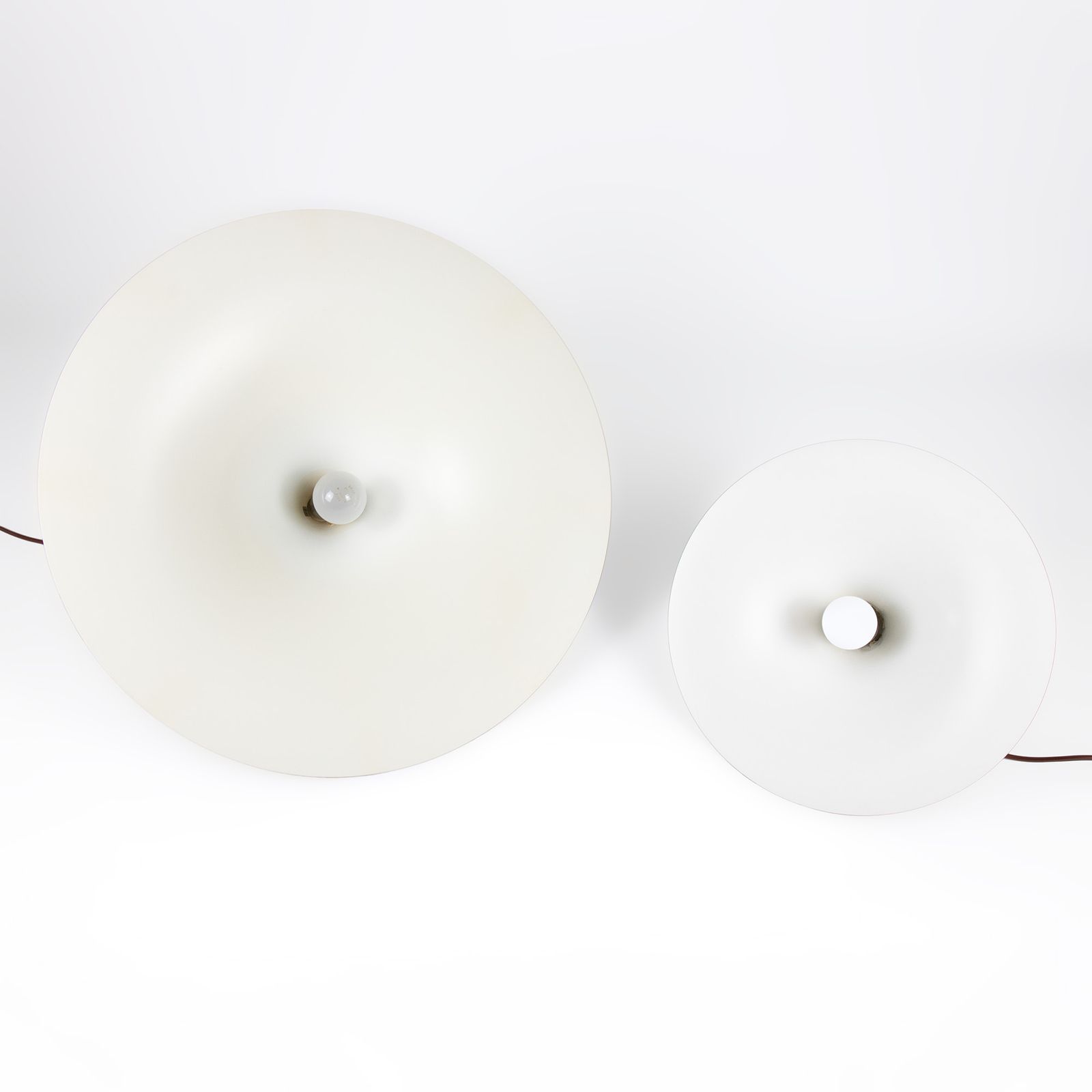 Danish Semi Pendant Light 38cm Diameter Designed By Bonderup And Thorup For Fog & Mørup photo vintage
