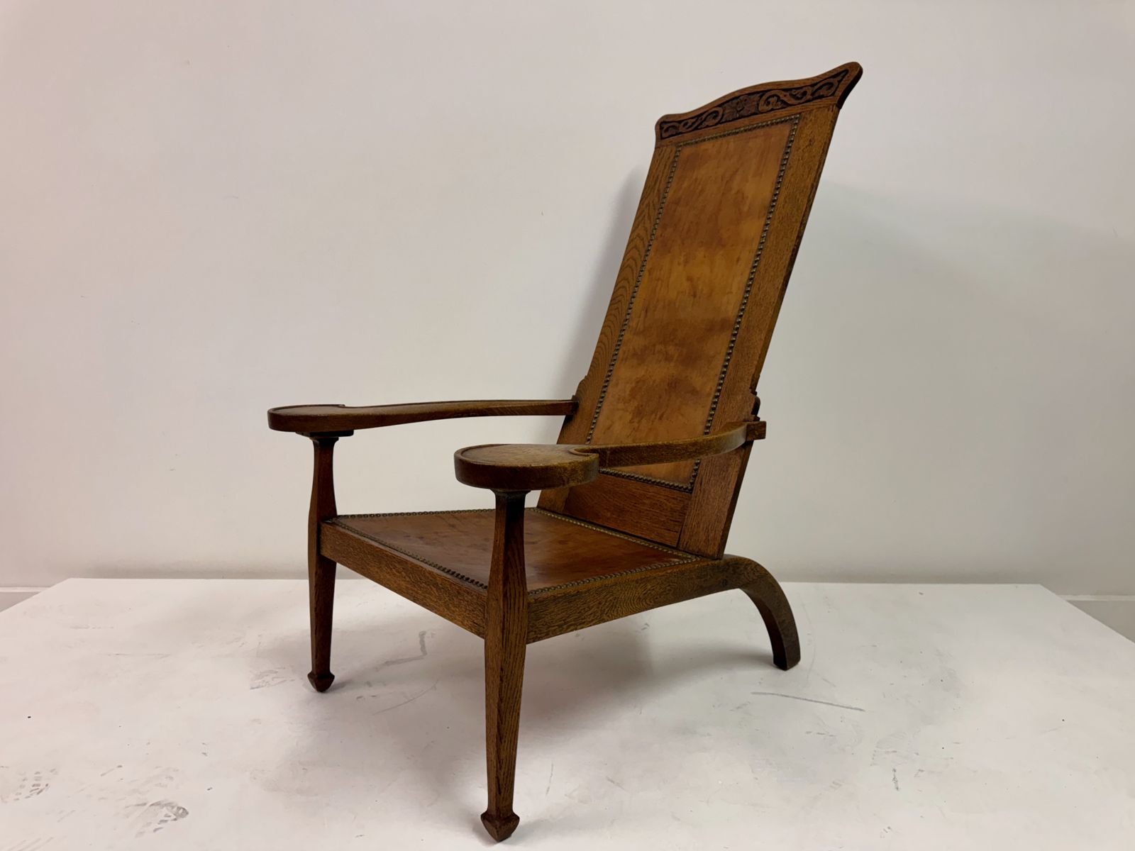 Arts And Crafts Oak Studio Chair By Arthur Simpson Of Kendal, Circa 1910 photo 4750.0