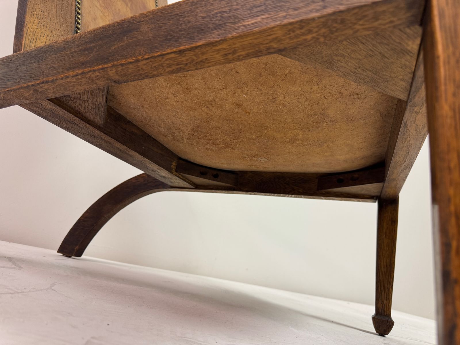 Furniture Arts And Crafts Oak Studio Chair By Arthur Simpson Of Kendal, Circa 1910 photo