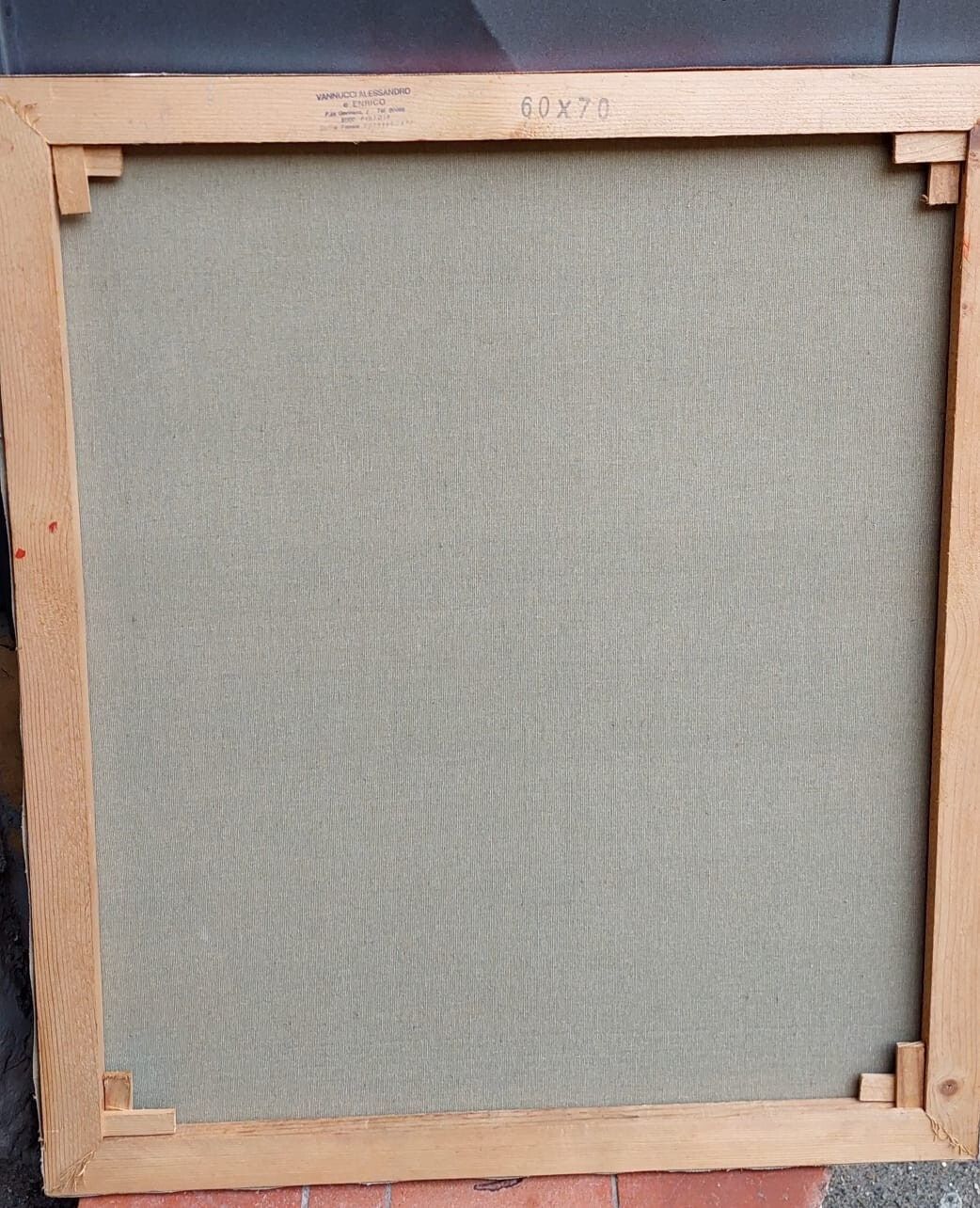 Oil Painting Abstract Industrial Franco Danceri 1993 Oil On Canvas photo 206.0