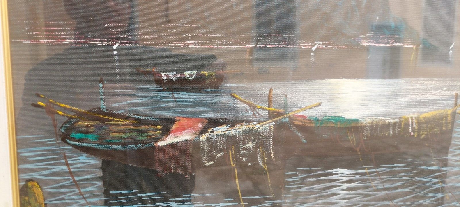 Oil Painting On Canvas Sea Landscape 50x70 Cm 60s 70s photo buy