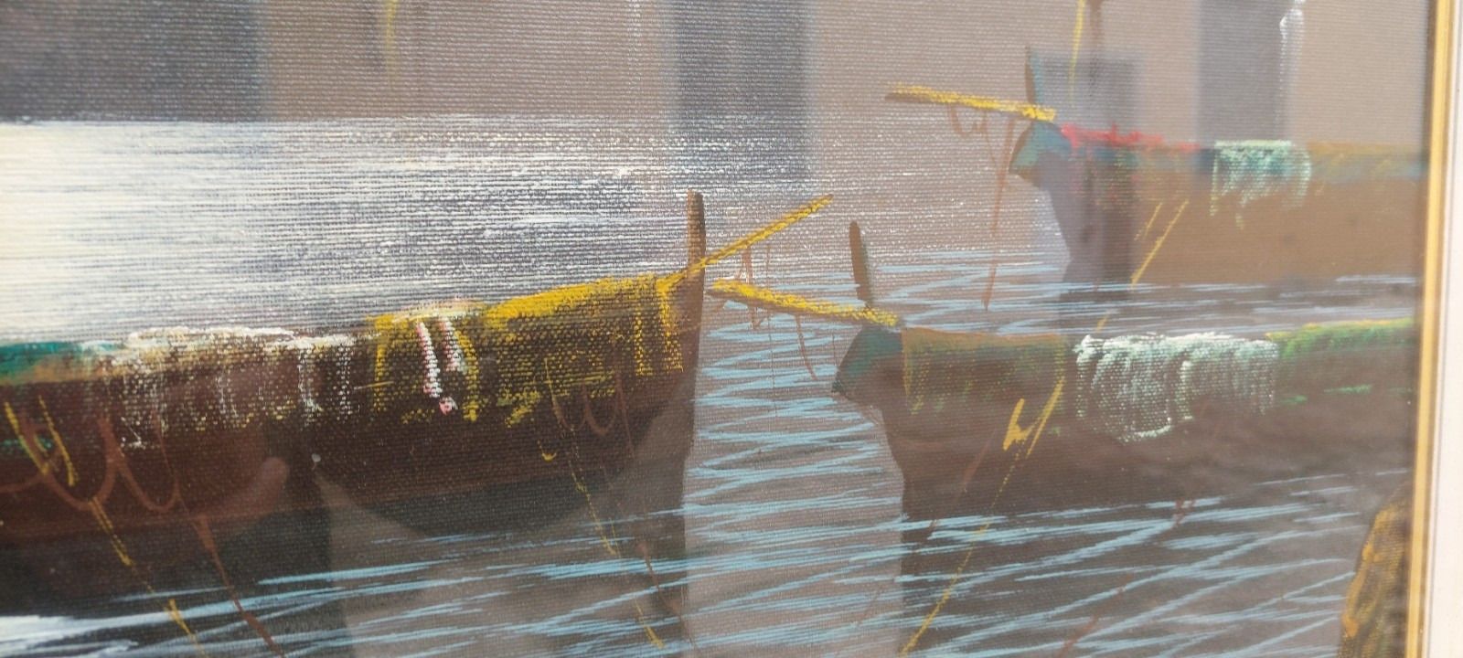 photo furniture Oil Painting On Canvas Sea Landscape 50x70 Cm 60s 70s