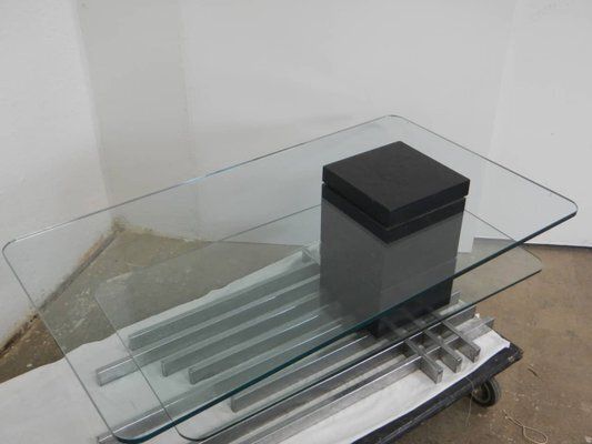 Tempered Glass Coffee Table By Vittorio Dassi, 1960s photo buy