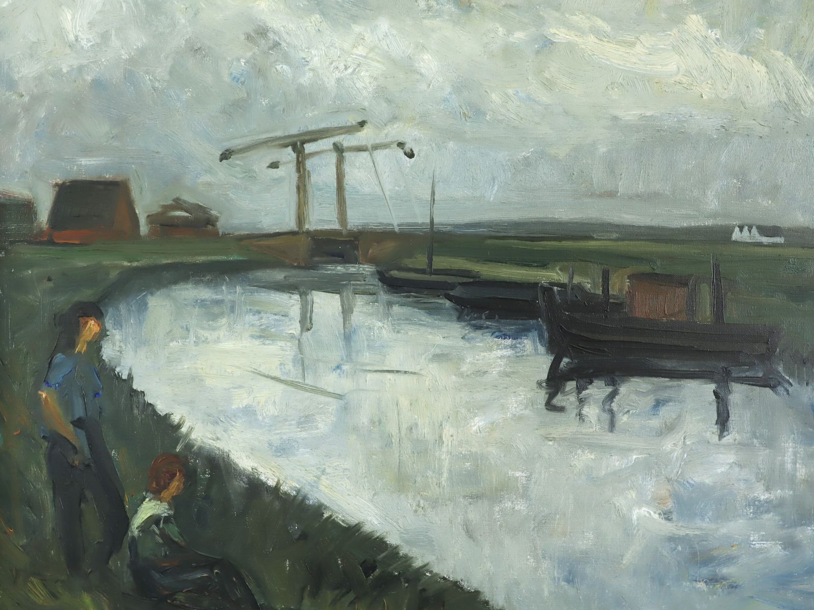 By The Waterbank  Oil Painting photo buy
