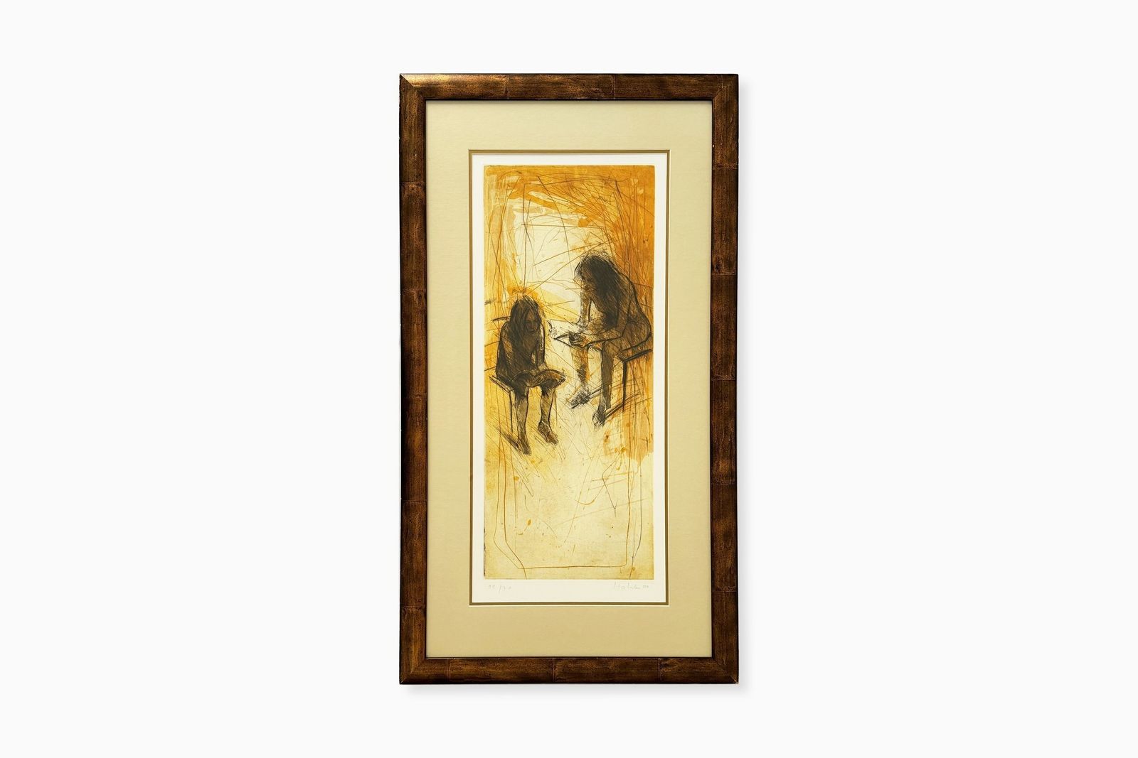 Christophe Hohler   Original Litograph "The Readers"