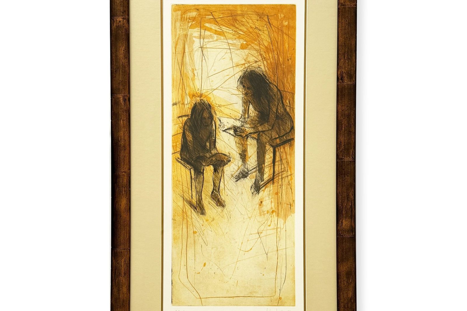 Christophe Hohler   Original Litograph "The Readers" photo furniture