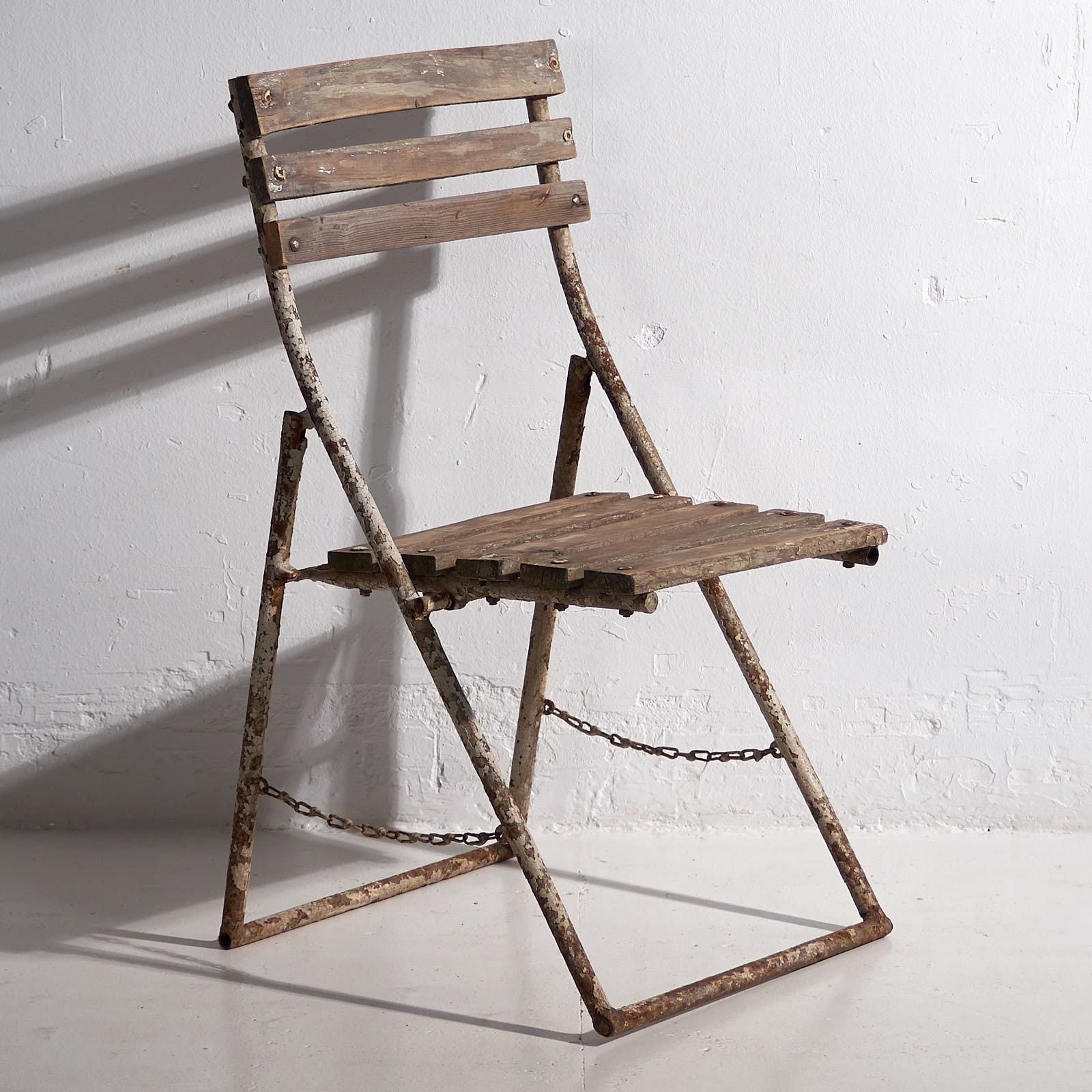 Antique Garden Folding Chairs (C.1920). Set Of 2 Pieces photo vinterior