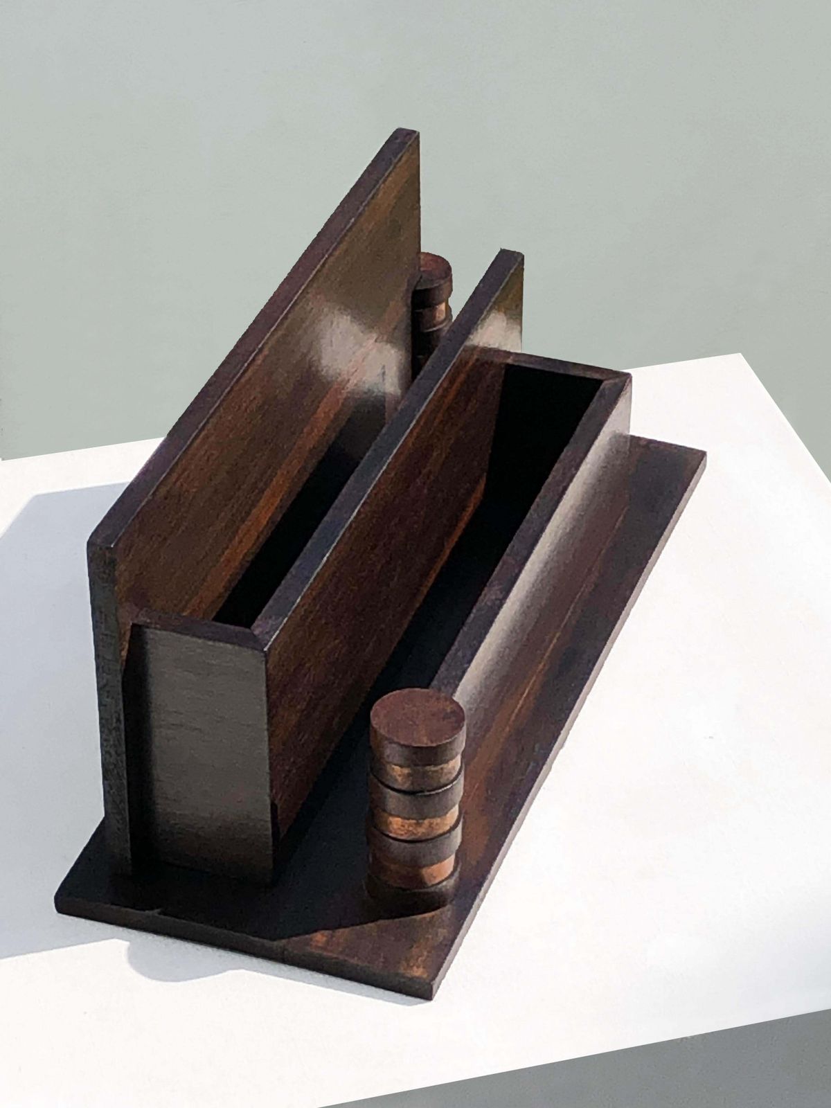An Art Deco Modernist Documentholder In Ebony And Copper, Dudouyt Style, France 1930 photo 1064.0