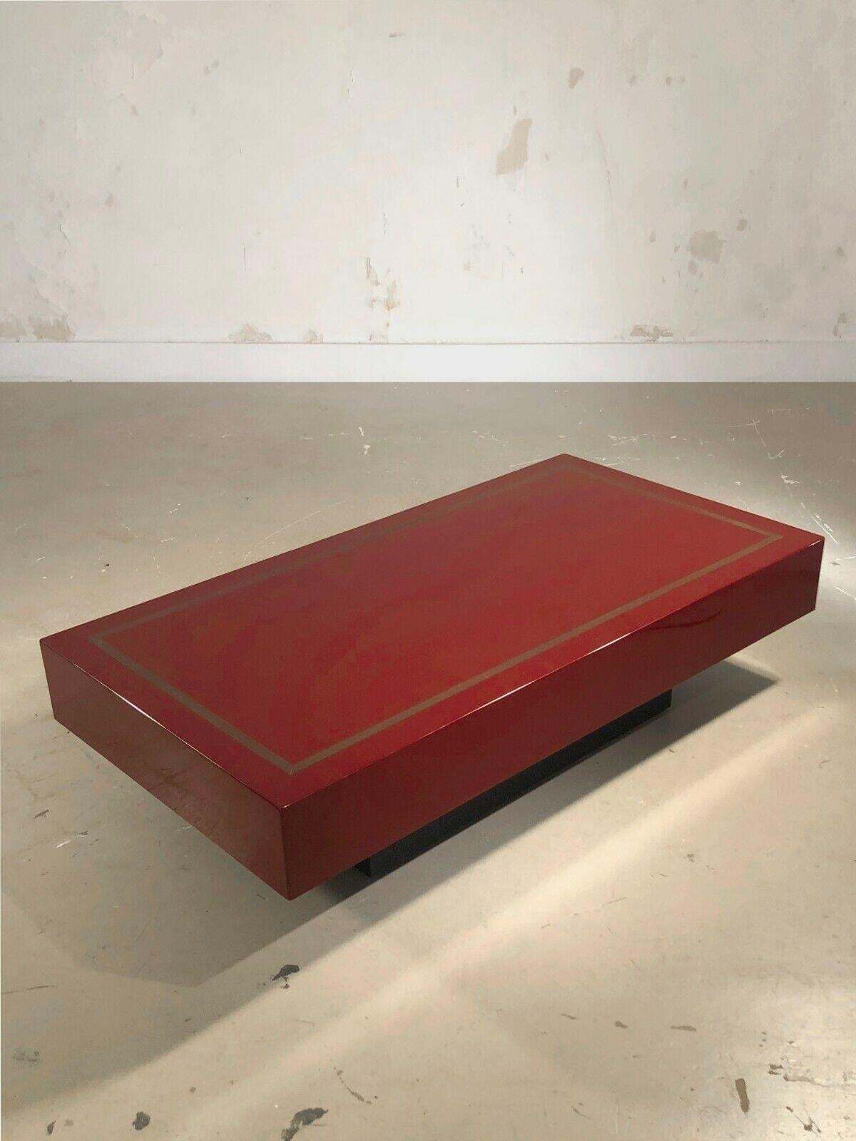 Neoclassical Shabby Chic Lacquered Coffee Table By Jean Claude Mahey France 1970 photo for sale