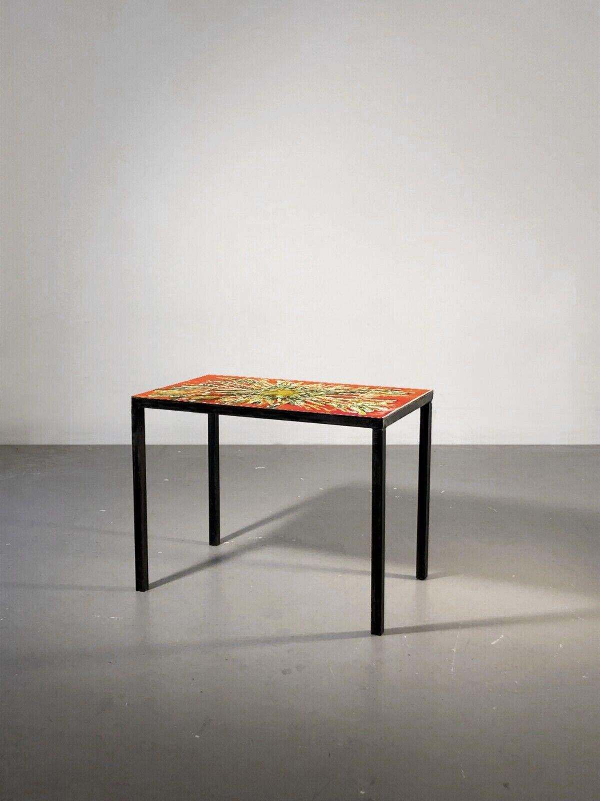 Mid Century Modern Ceramic Side Or Dressing Table, Vallauris, France 1950s photo for sale