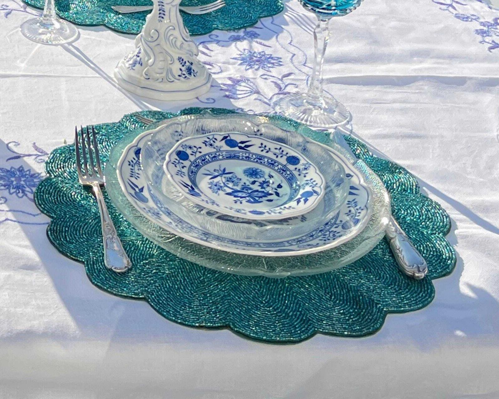 Blue Onion Kleine Borden | 6 Stuks | 6" / 16 Cm | Antiek Blauw Wit photo buy