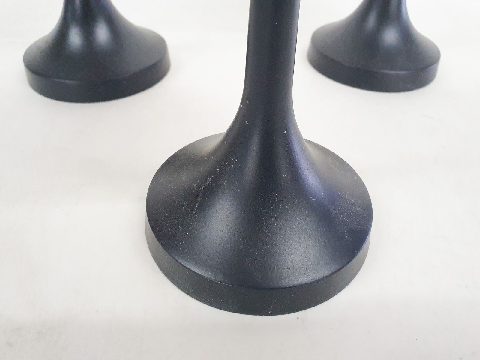 Set Of Three Metal Design Candle Sticks, Denmark photo vinterior