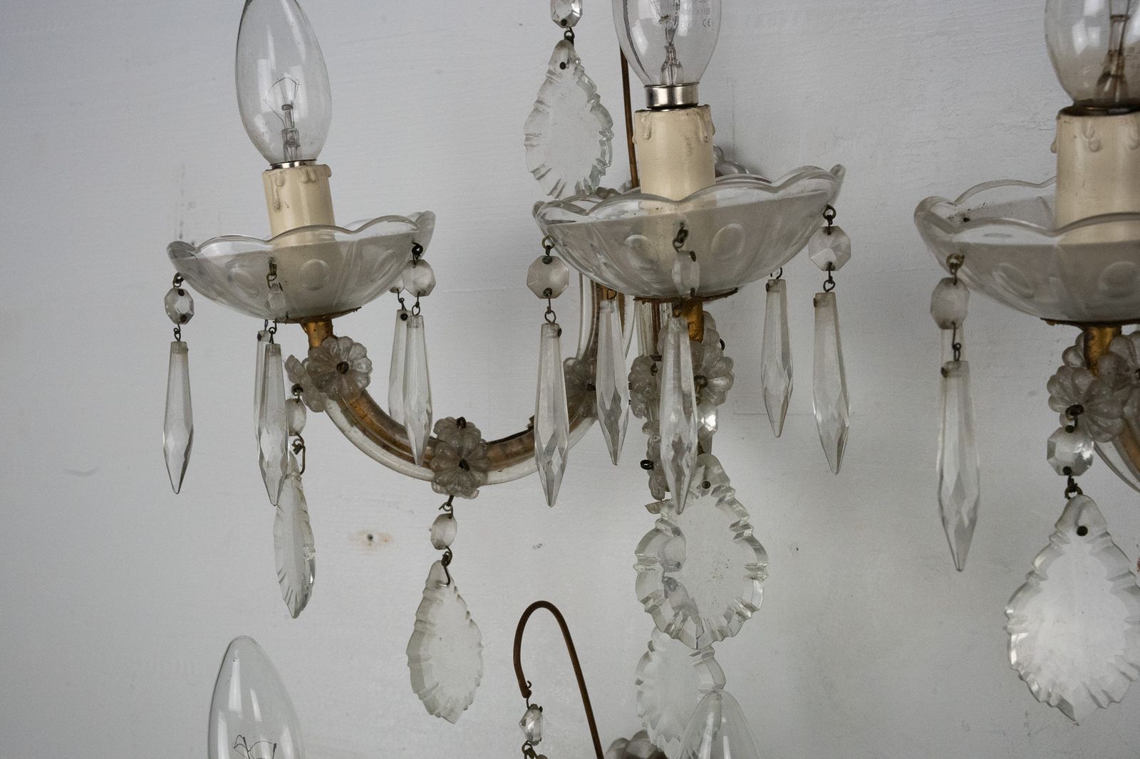 Set Of Six Maria Teresa Sconces. Italy 1940s photo 2340.0