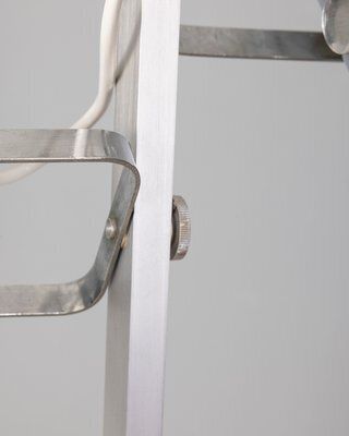 Vintage Italian Metal Floor Lamp With Two Lights photo vinterior
