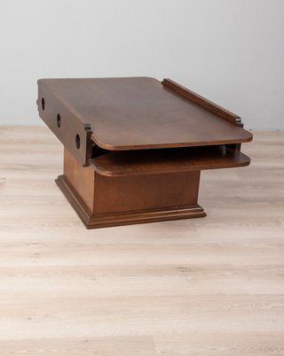 Vintage Italian Coffee Table With Cover, 1960s photo furniture