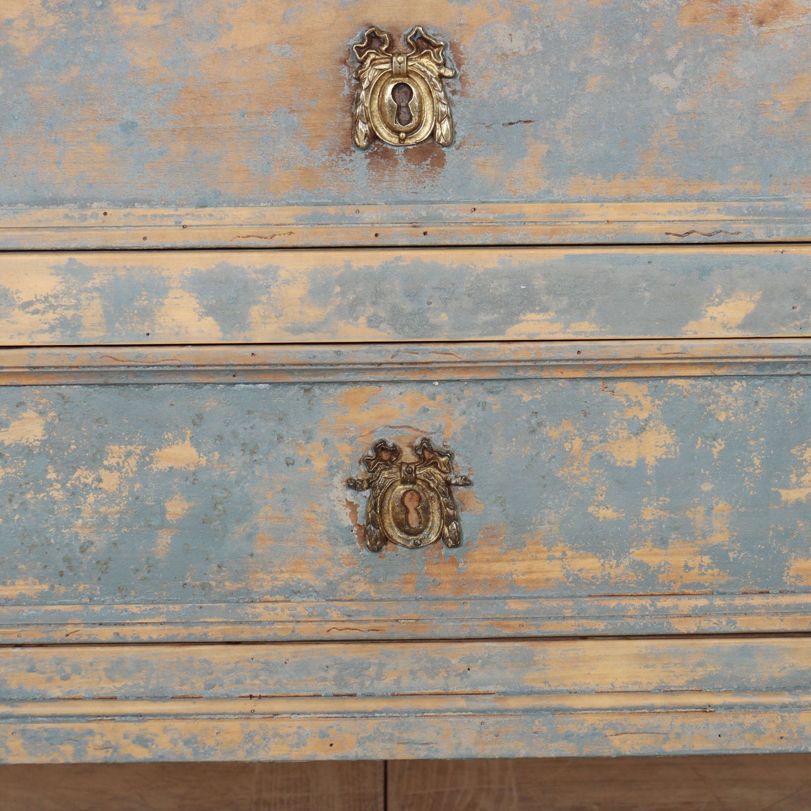 French Painted Commode, 1800s, Antique photo vintage