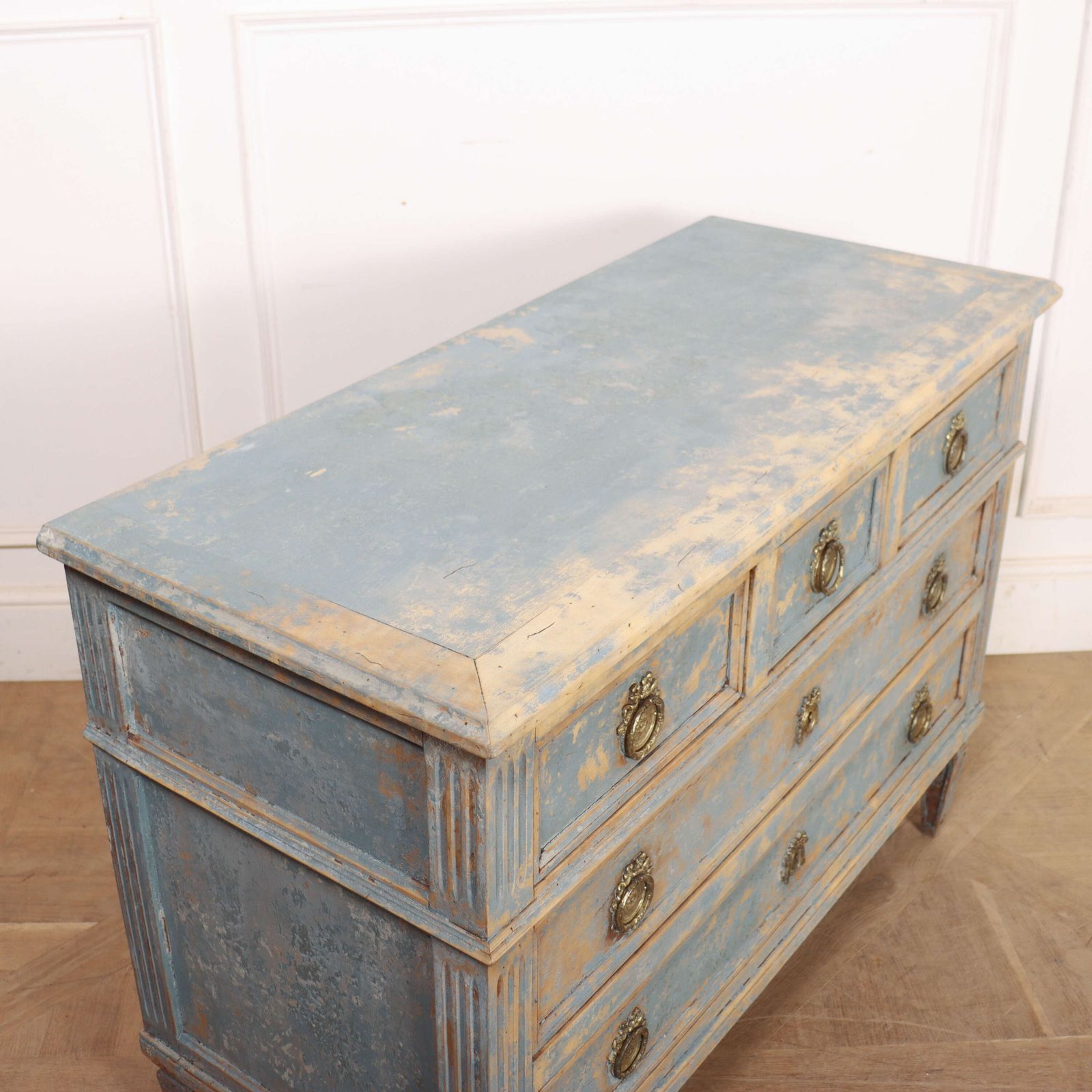 3180.0 French Painted Commode, 1800s, Antique photo