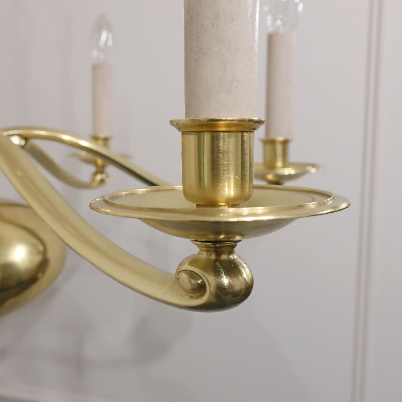 Large English Art Nouveau Gilt Bronze Chandelier photo buy
