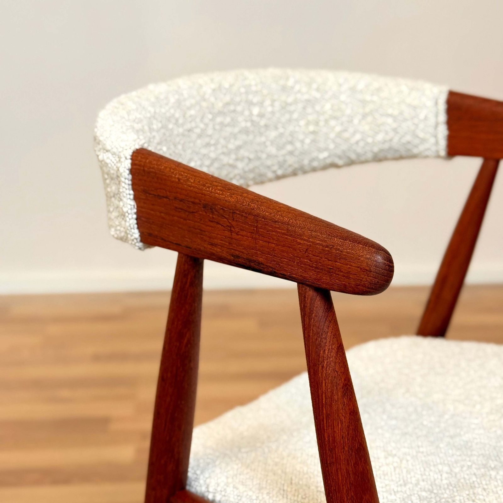 Set Of 4 Chairs In Teak, By Ejner Larsen & Aksel Bender Madsen, 1950s 60s, Denmark photo for sale