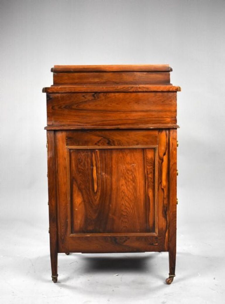 Victorian Inlaid Rosewood Davenport Desk photo for sale