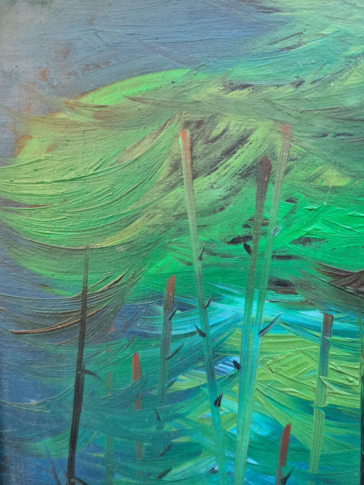 Expressionist Fauvist Forest View, Follower Of Raoul Dufy1940s photo 590.0