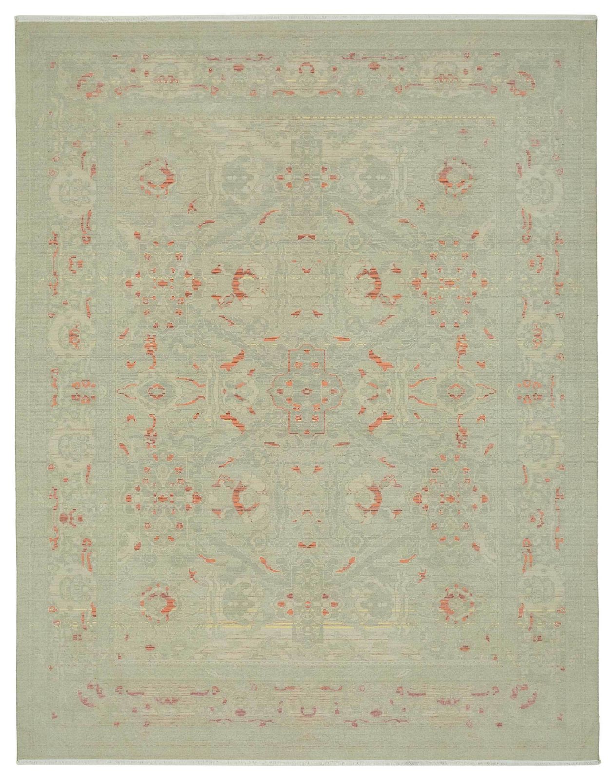 Hand Loom Wool Oushak Rug 274 Cm X 351 Cm