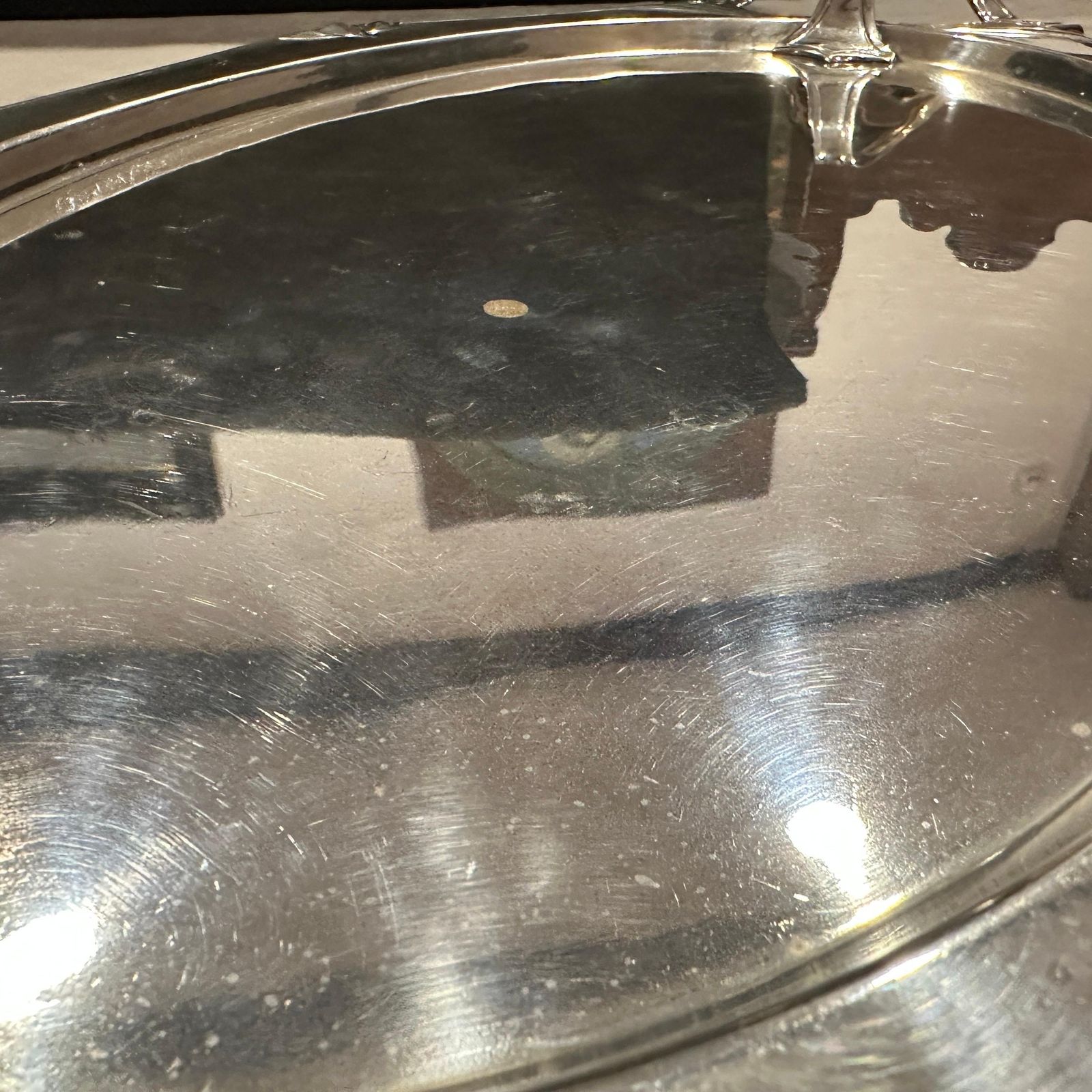 photo vintage 1900 Amazing Judgenstil Silver Plated Tray By Albert Kohler For W.M.F.