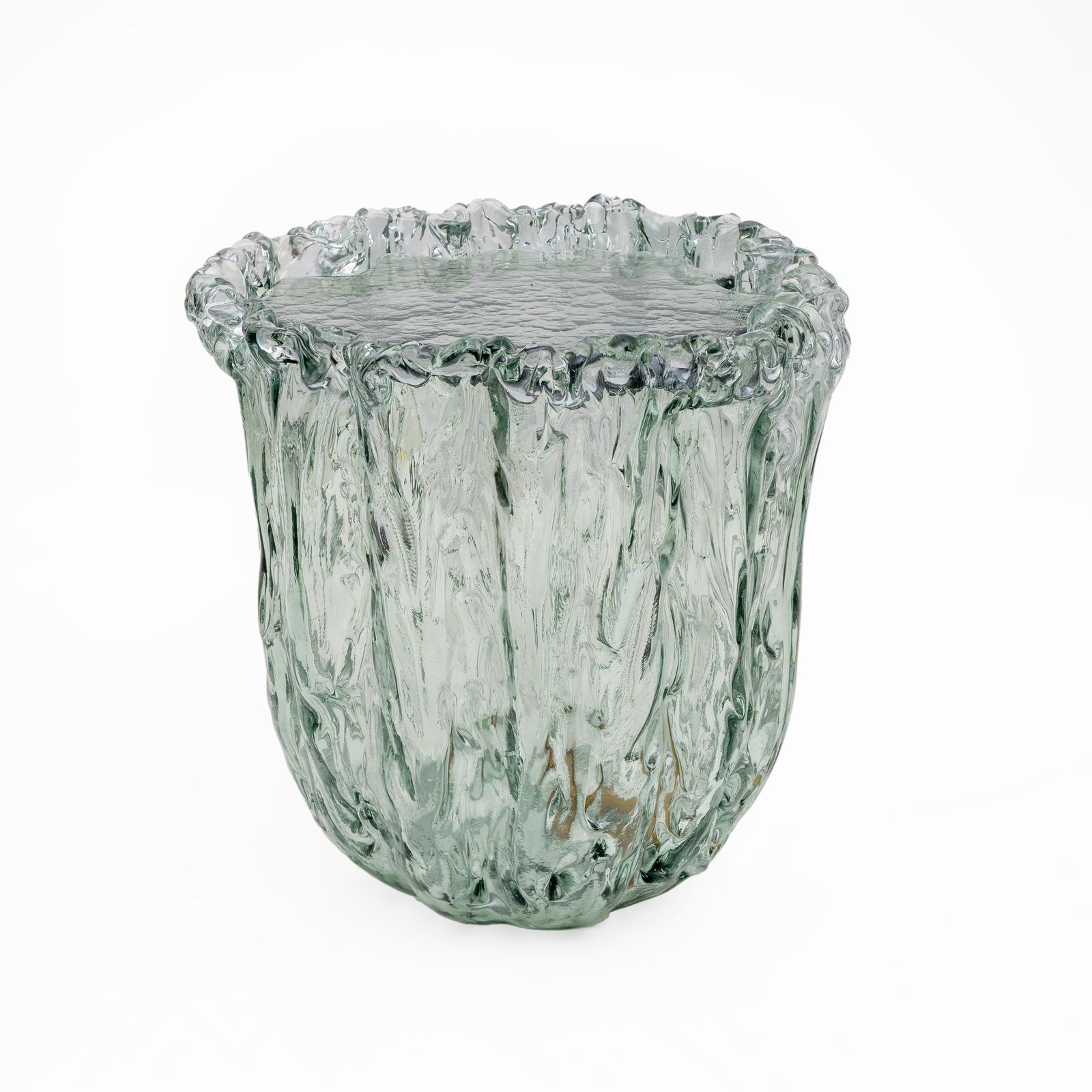 Pair Of Aquamarine Murano Glass Coffee Table By Tokujin Yoshioka photo for sale