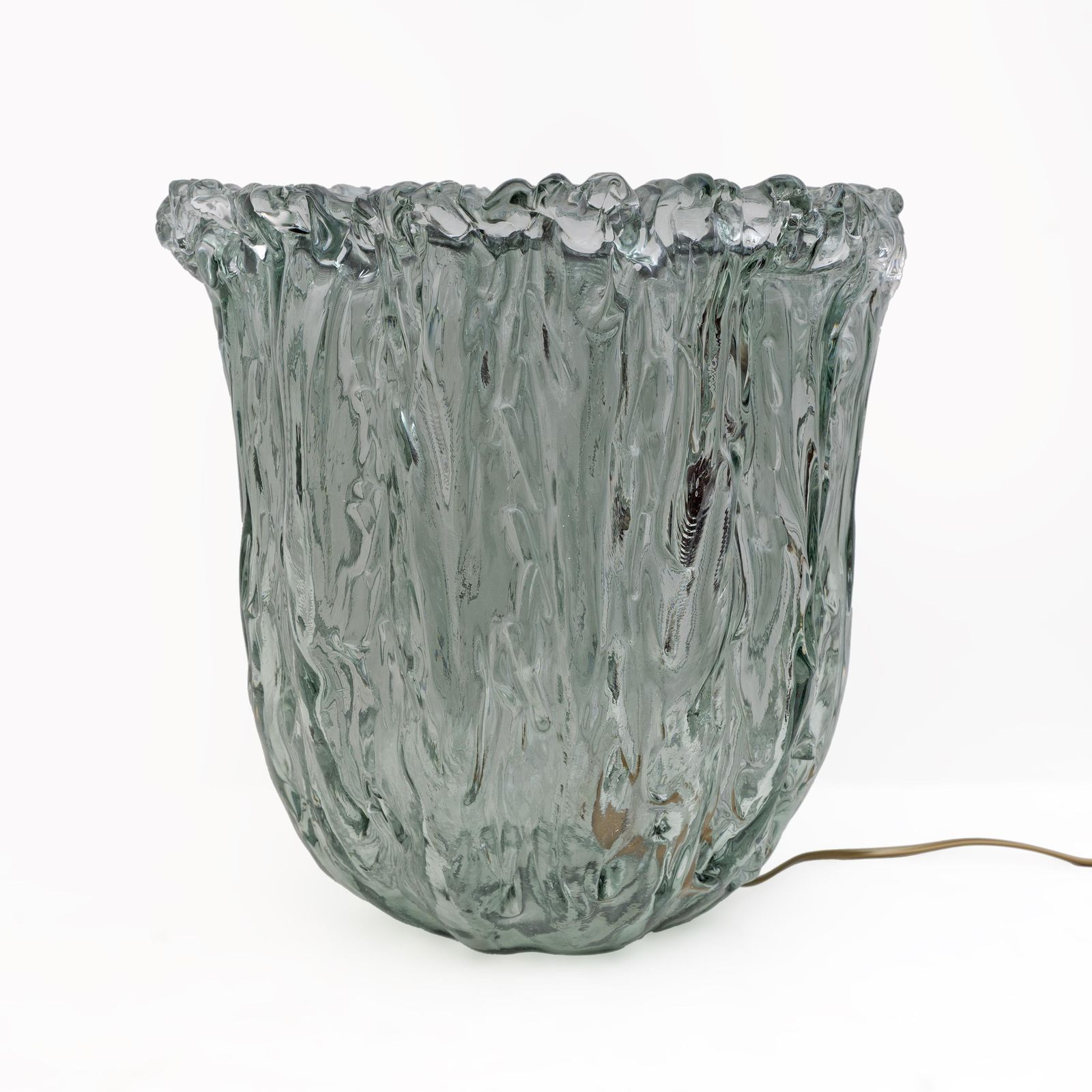 Pair Of Aquamarine Murano Glass Coffee Table By Tokujin Yoshioka photo buy