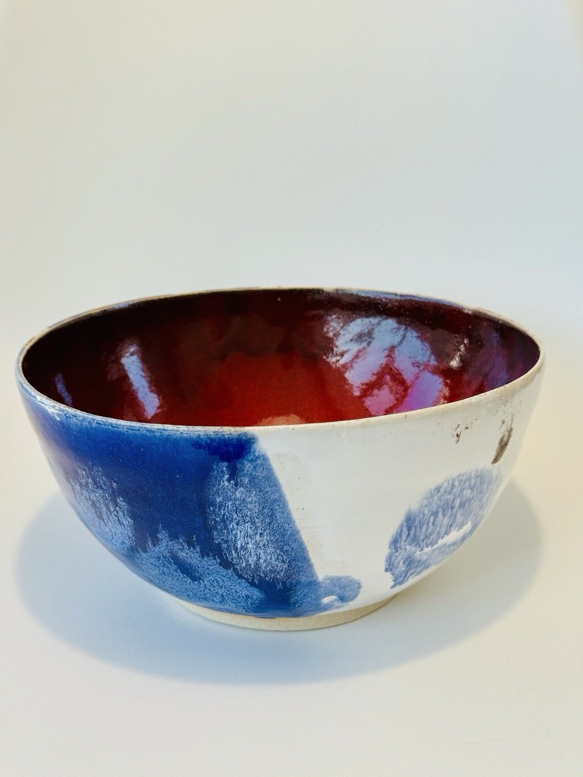 Gesche Buecker Studio Pottery Hand Thrown Volcanic Glaze Bowl photo Home Decor