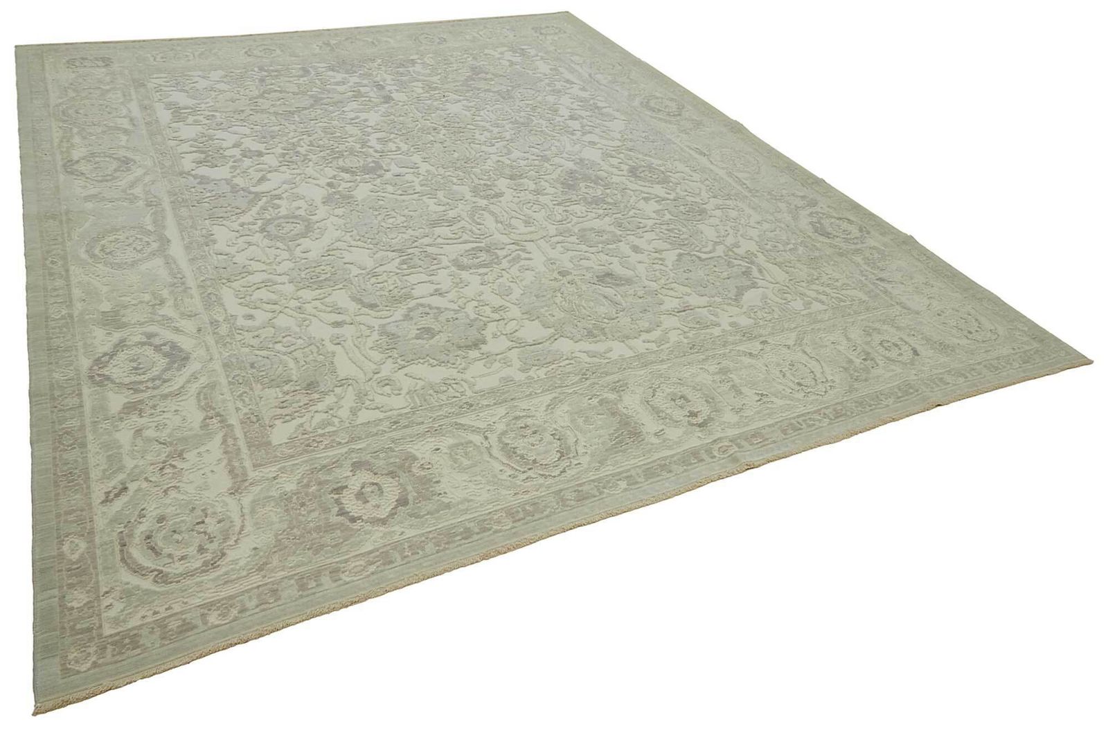 Hand Knotted Wool Oushak Rug 307 Cm X 375 Cm photo furniture
