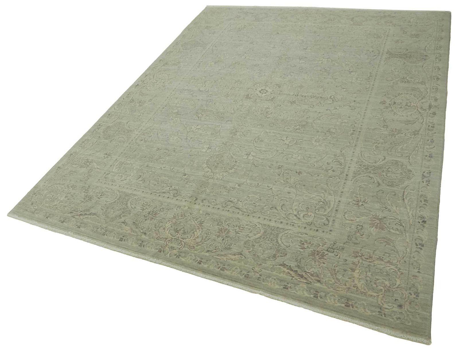 7x10 Hand Knotted Wool Oushak Rug   47706 photo for sale