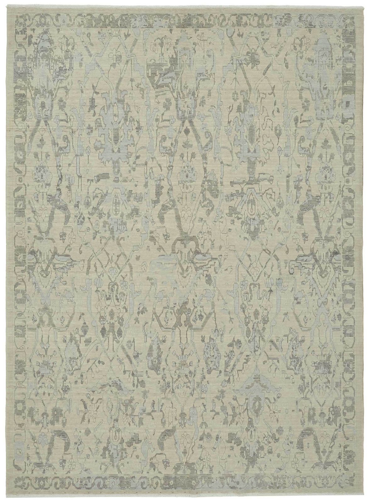 Hand Loom Wool Oushak Rug 217 Cm X 297 Cm