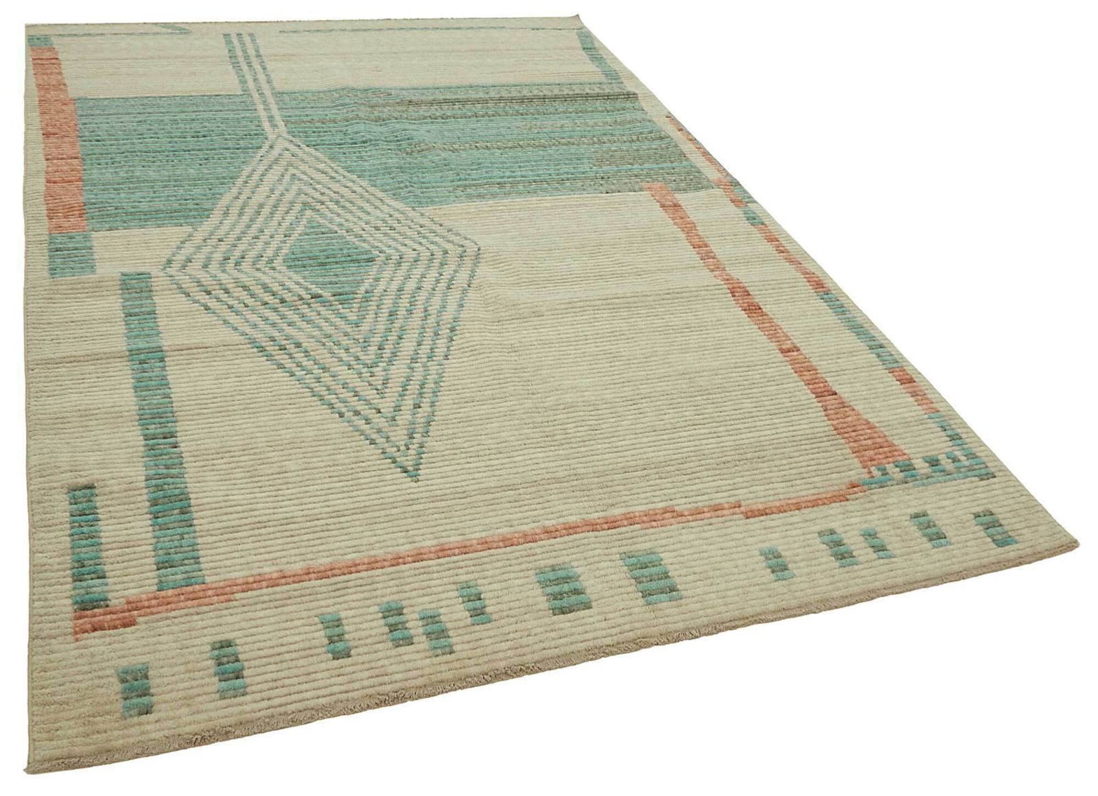 6x10 Hand Knotted Wool Oushak Rug photo furniture