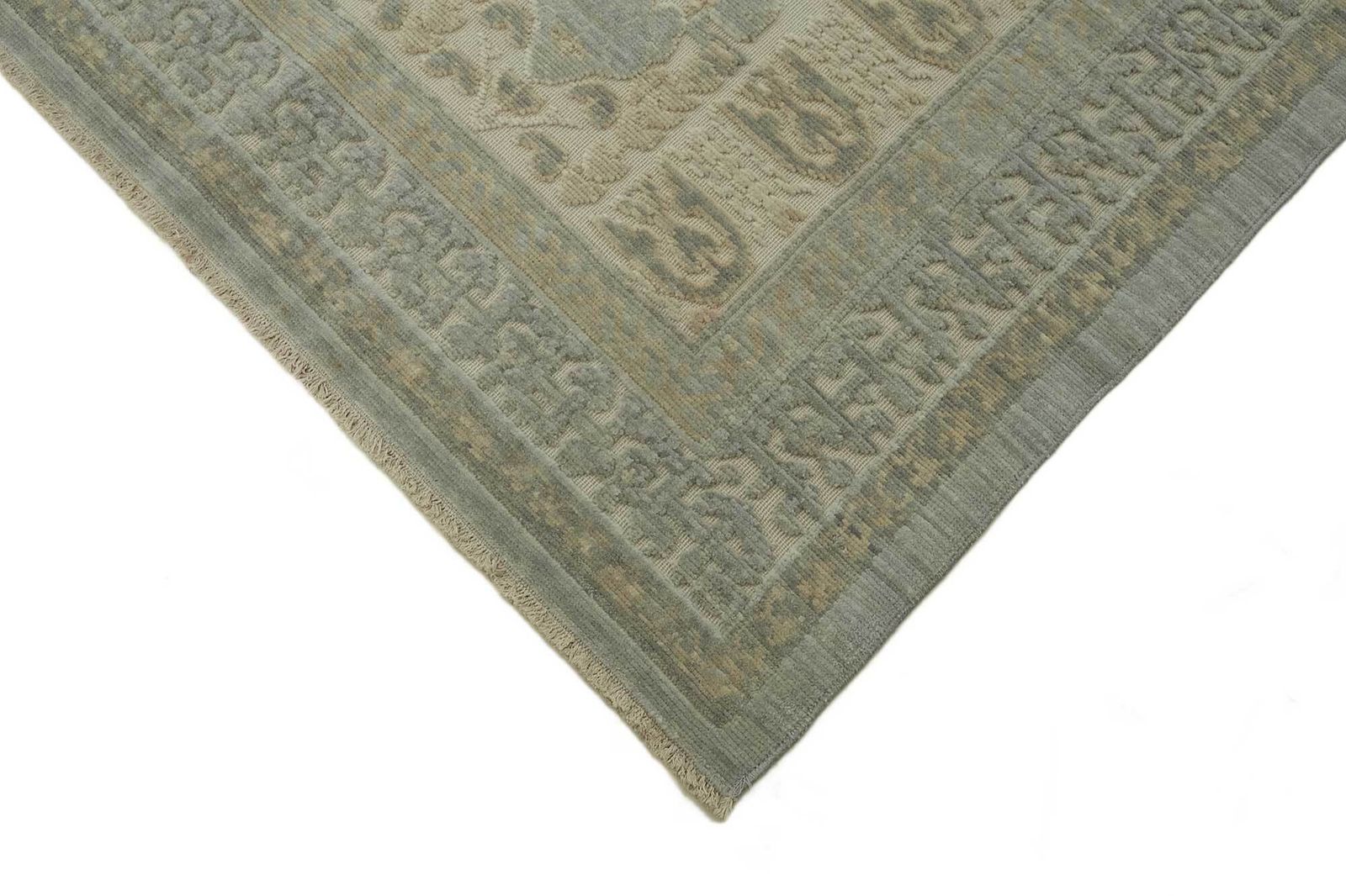 8x11 Hand Knotted Wool Oushak Rug   47716 photo Textiles