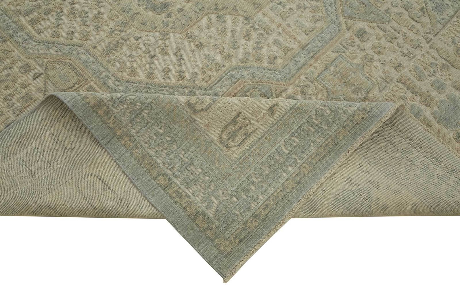 8x11 Hand Knotted Wool Oushak Rug   47716 photo vinterior