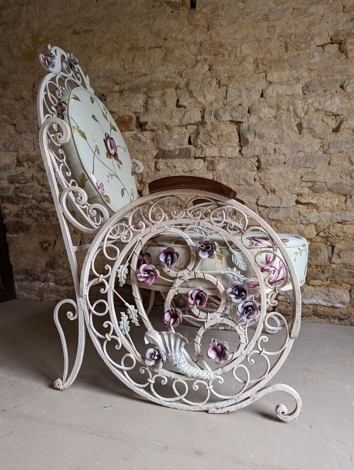 Reduced   Pair Of Late 19th Century Fine Wrought Iron Chairs photo Furniture