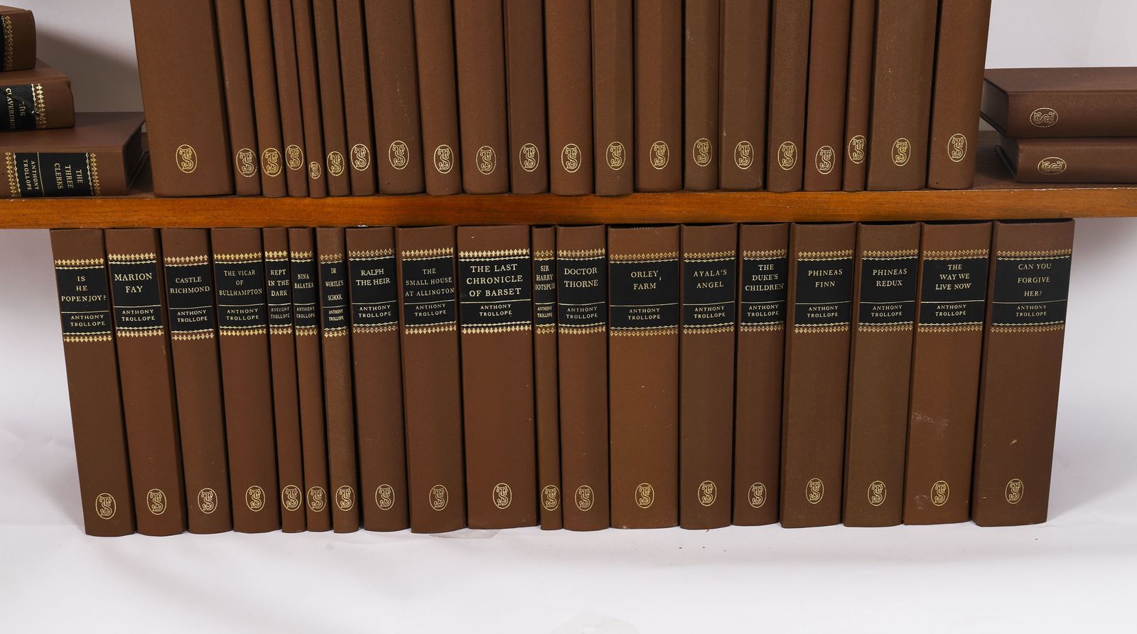 Antique Set 45 Furnishing Books  Anthony Trollope "Society Of London" 20th C photo vinterior